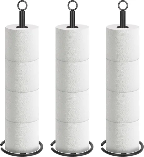 NearMoon Soporte para Papel Higiénico de Baño, Almacenamiento Independiente de Papel Higiénico con Reserva, Soporte de Inodoro para 4 Rollos con