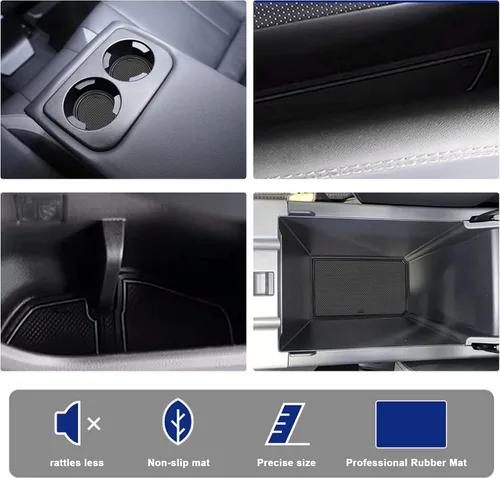 Miniatura 3 de YEE PIN Para Subaru Crosstrek STARLINK 2024 Tapete de consola Crosstrek Guantera Crosstrek 2024 Crosstrek Cup Mats 2024 STARLINK Inserts Liners