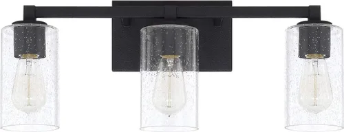 Miniatura 42 de Capital Lighting 621111PN-426 - Lámpara de pared de cristal transparente de mediados de siglo, 1 luz de 100 vatios, 10 pulgadas de alto x 6 pulgadas