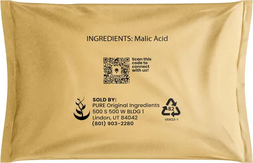 Miniatura 3 de PURE ORIGINAL INGREDIENTS Paquete de ácido málico y ácido cítrico, natural, seguro para alimentos, sabor agrio