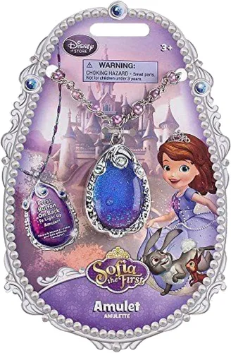 Miniatura 2 de Collar de princesa Disney con amuleto iluminado de Sofía, el primer amuleto iluminado, Estrás