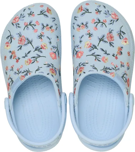 Miniatura 4 de Crocs Zuecos clásicos de lona elaborados unisex para hombres y mujeres Azul (Blue Frost)