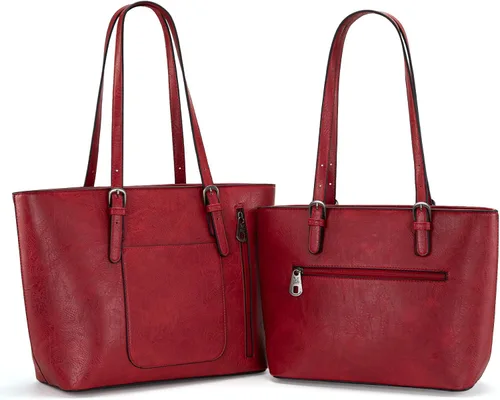 Miniatura 2 de Montana West Bolsa de mano para mujer, juego de bolso grande y bolsos de mano, colección en relieve, juego de 2 piezas