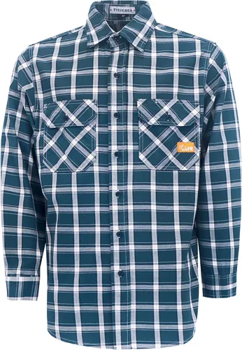 Miniatura 19 de Camisa de trabajo resistente al fuego Titicaca FR Camisa resistente al fuego para hombres de algodón 7.5oz camisa de soldadura Gris