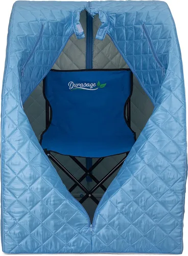 Miniatura 3 de Durasage - Sauna de vapor personal portátil para el hogar – Tienda de spa plegable para todo el cuerpo con generador de vapor de 800 W, temporizador