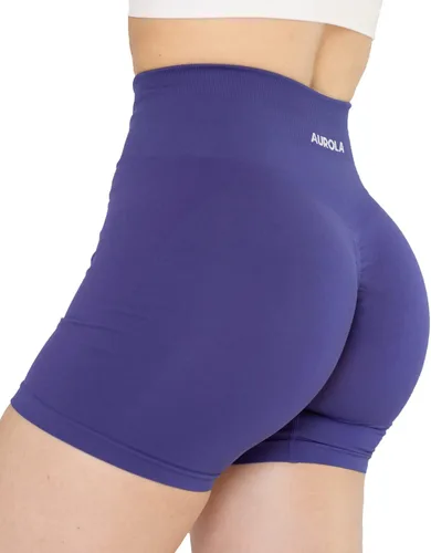 Miniatura 2 de AUROLA Intensify - Pantalones cortos de entrenamiento para mujer, sin costuras, para gimnasio, yoga, correr, deporte, ejercicio activo, fitness