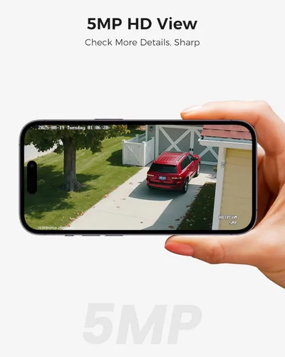 Miniatura 3 de Hiseeu PTZ - Cámaras de seguridad domo HD-TVI de 5 MP con panorámica de 355°, inclinación de 90°, visión nocturna IR de 100 pies, cámara