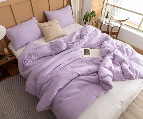 Miniatura 17 de ROSGONIA Edredón tamaño completo para niñas, niños y adolescentes, blanco, 3 piezas (1 edredón bohemio y 2 fundas de almohada), juego de ropa