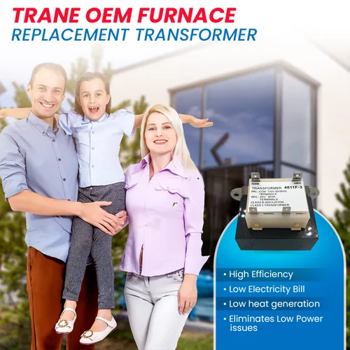 Miniatura 6 de 4011F-3 Trane OEM Horno Reemplazo Transformador de 24 voltios 50/60Hz 40VA Compatible con hornos/Equipo HVAC Reemplaza TRR-1729 TRR1729 TRR01729