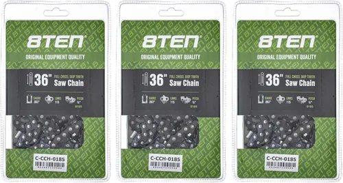 Miniatura 20 de 8TEN Cadena de motosierra semi cincel de 6 pulgadas .050 1/4 42 DL para Worx WG320 Black & Decker LLP120 (paquete de 3)