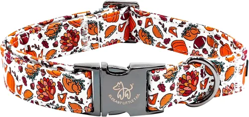 Miniatura 14 de Elegant little tail Collar para perro de Pascua, collar de perro con estampado de huevos de conejo, collar para mascotas, collar rosa para perros