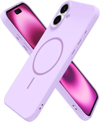 Miniatura 173 de oakxco Funda de silicona Mag Safe para iPhone 17 Pro Max, funda magnética delgada y fina compatible con carga inalámbrica MagSafe, bonita funda Negro