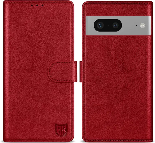 Miniatura 28 de ZZXX Funda tipo cartera para Google Pixel 7 con bloqueo RFID, ranura para tarjetas, función atril, cierre magnético, funda protectora de cuero