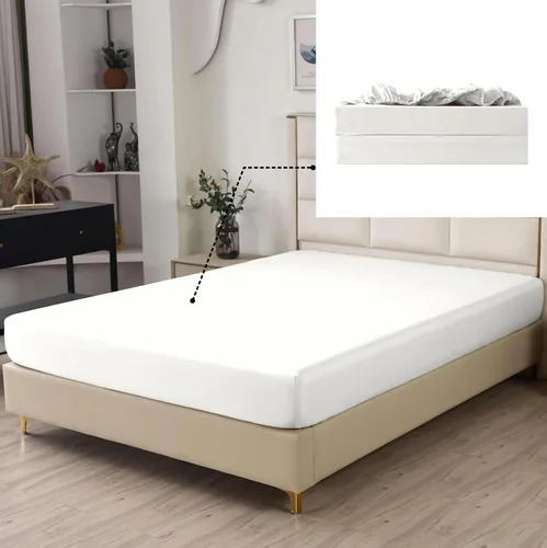 Miniatura 12 de SDIII Sábana bajera ajustable de microfibra cepillada de calidad de hotel, suave y transpirable, tamaño matrimonial, color negro, paquete de 2