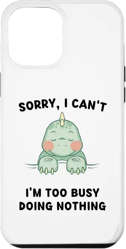 Miniatura 24 de iPhone 16 Sorry, I Can't I'm Too Busy Doing Nothing Sleeping Dinosaur Case