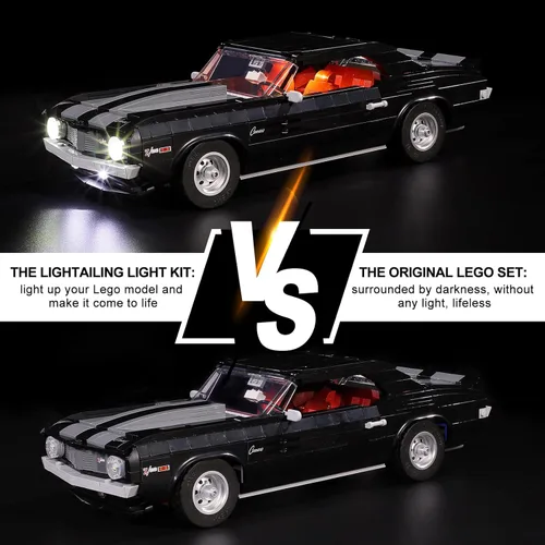 Miniatura 5 de Lightailing Luz para Lego-10304 Camaro-Z28 - Kit de iluminación LED compatible con el modelo de bloques de construcción Lego - NO incluido el juego