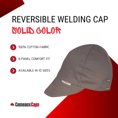 Miniatura 2 de Comeaux Caps Tapa de soldadura reversible Tamaño naranja sólido Gris