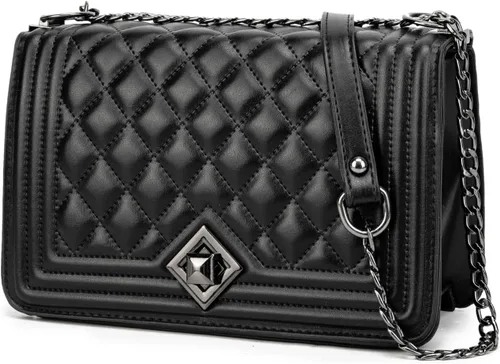 HINFKA Bolso cruzado pequeño para mujer, bolso de hombro de piel sintética, bolso pequeño de embrague, bolso de noche versátil de moda