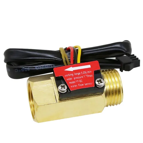 Miniatura 9 de Sensor de flujo de agua de rosca macho G1/2 pulgadas, interruptor de latón, efecto Hall, medidor de flujo líquido, contador BSP con sensor
