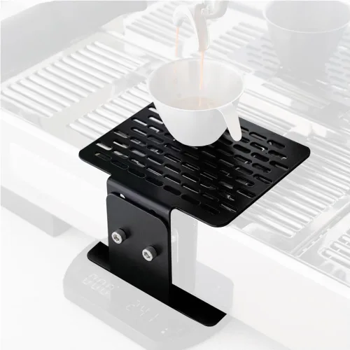 watchget Estante de pesaje para café para máquina de café expreso, soporte de pesaje de báscula electrónica de acero inoxidable, soporte de báscula