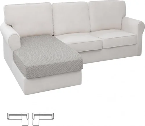 Miniatura 15 de XINEAGE - Fundas para sofá de 3 piezas, para sofá de 2 cojines extragrandes, funda súper elástica para sofá de 2 asientos, funda universal para sofá