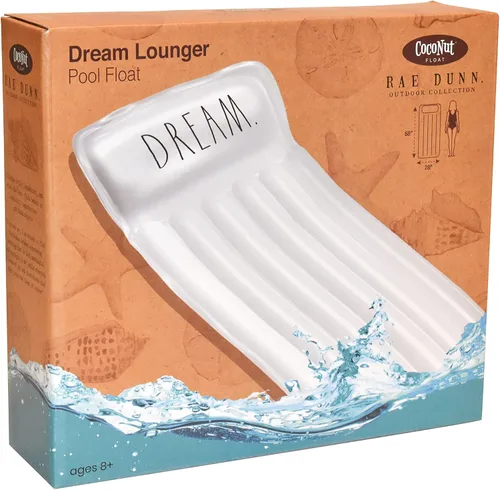 Miniatura 4 de Rae Dunn x CocoNut Float - Flotador de tumbona para adultos, tamaño adulto, multiusos, inflable y silla de descanso, flotador de balsa versátil