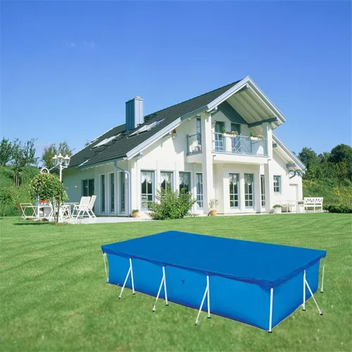 Miniatura 3 de Cubierta rectangular de piscina para (8.5 x 5.5 pies/9.8 x 6.5 pies/13 x 6.9 pies), rectangular, duradera, a prueba de polvo, a prueba de lluvia