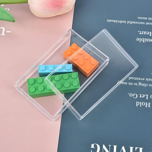 Miniatura 3 de KissYou Caja de acrílico transparente con tapa, pequeñas cajas rectangulares de exhibición de boda, graduación, fiesta, caja de almacenamiento