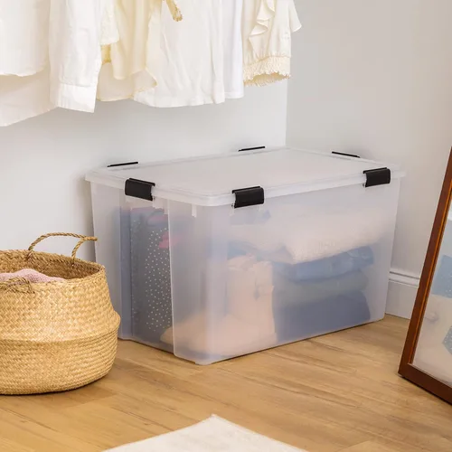 Miniatura 4 de IRIS USA WEATHERPRO - Caja de almacenamiento de 156 cuartos de galón con tapa de sello de junta, sin BPA, fabricada en Estados Unidos, contenedores