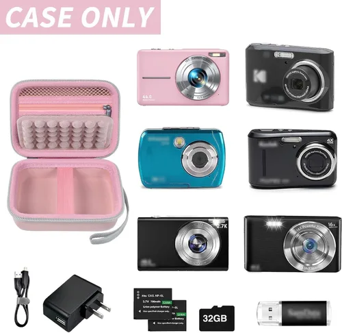 Miniatura 2 de Funda para cámara digital CAMKORY/para Kodak Pixpro/para VAHOIALD/para Sony DSCW800 830/para Canon PowerShot 180 190. Soporte de almacenamiento