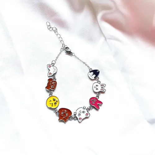 Miniatura 5 de FATKAKI Stray Kids Skzoo Pulsera Kpop Charm Pulseras Kawaii Animales Dibujos Animados Multicolor Brazaletes para Niñas Niños