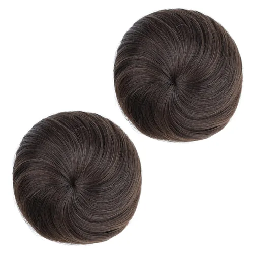 Miniatura 24 de 2 extensiones de moño de cabello, accesorio de peluca, extensiones de cabello rizado y ondulado, extensiones de cabello recogido, extensión de moño