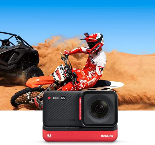 Miniatura 2 de Insta360 ONE RS Twin Edition – Cámara de acción impermeable 4K 60fps y cámara 360 de 5.7K con lentes intercambiables, estabilización, foto de 48MP