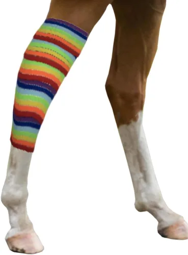 Vendaje de compresión elástico para piernas de polo para caballos, perros, gatos, ovejas, vacas, cuidado de heridas de perros, envoltura veterinaria