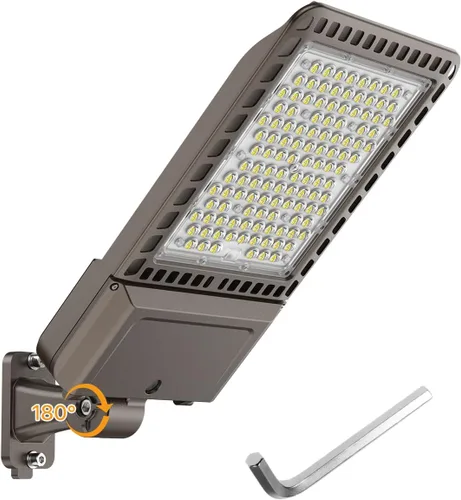 Miniatura 13 de Luces de Estacionamiento 240W 36000LM Montaje de Brazo Ajustable Luces de Caja de Zapatos para Exteriores con Fotocélula de Anochecer a Amanecer