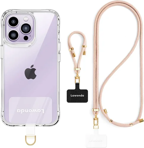 Miniatura 13 de 2 Almohadillas Cordón para Teléfono Ajustable Crossbody Correa para Cuello de Teléfono Celular Universal Cordón de Muñeca para Teléfono Móvil + 2pcs