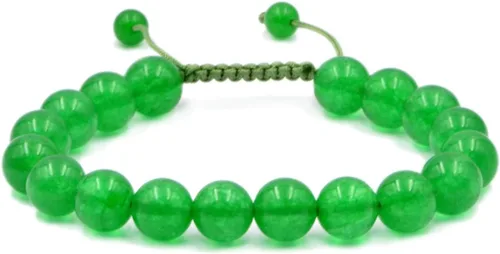 Miniatura 23 de AD Beads - Pulseras de gemas naturales de 0.39 pulgadas, cristales de sanación, macramé ajustable de 7 a 9 pulgadas