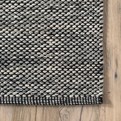 Miniatura 9 de nuLOOM Alessi - Alfombra decorativa de algodón sólido de granja, 2 x 3, color gris