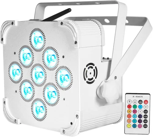 Miniatura 3 de 2 Rockville Best PAR 60 - Luces de lavado recargables blancas inalámbricas DMX+RGBWA+UV