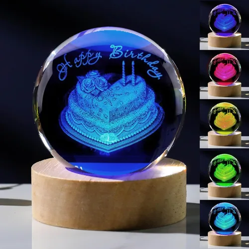 Miniatura 29 de Regalos de ajolote 3D para mujer, bola de cristal de 2.362 in, figuras de ajolote, decoración de animales de cristal, artículos de animales