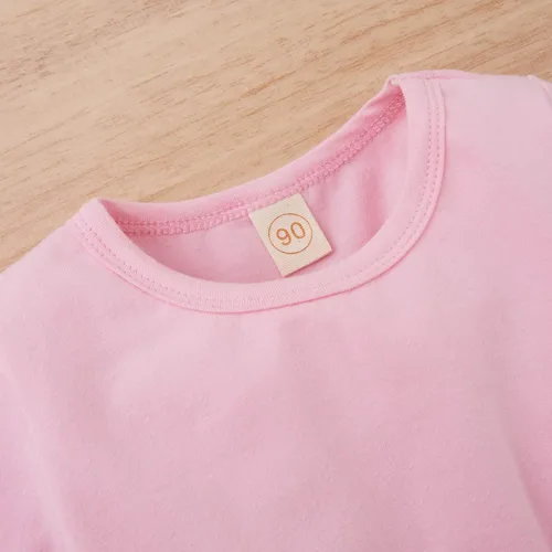 Miniatura 2 de Toddler Baby Girls Soft Suit Valentine's Day Ruffles Tops Heart Printed Flare Pants Swaddling Blankets for Baby