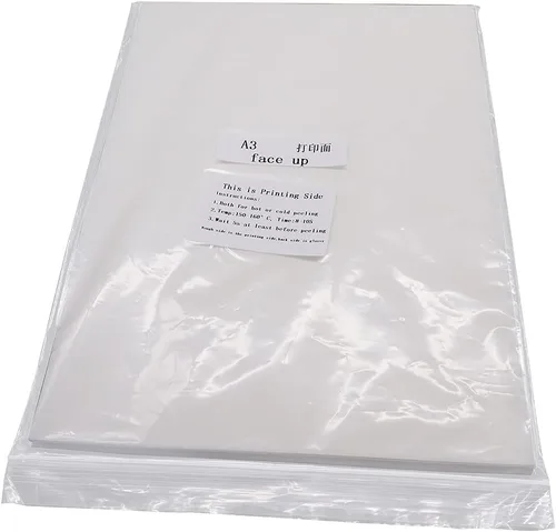 Miniatura 6 de CALCA 100 hojas de película de transferencia DTF A4, hojas de pretratamiento de PET DTF papel de transferencia de calor para impresión directa