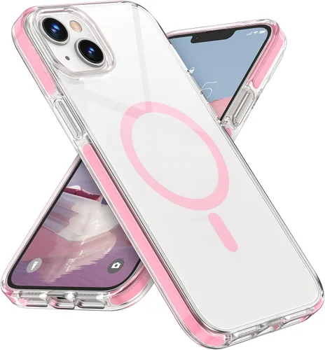 Miniatura 31 de MILPROX Compatible con iPhone 16 Pro Funda – con protector de pantalla – Compatible con MagSafe – Diseño magnético claro transparente – Que no se