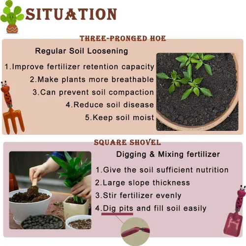 Miniatura 3 de Juego de herramientas de jardinería para niños, pala de mano para niños, mini herramientas de jardín para niños, herramientas de jardinería