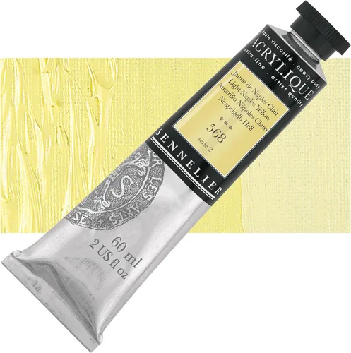 Miniatura 99 de Sennelier Acrílico para artistas extrafinos, 2.0 fl oz, luz verde cromo S3