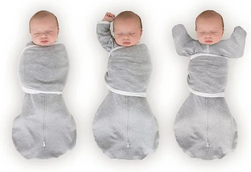 Miniatura 18 de SwaddleDesigns Saco Envolvente Omni de 6 Vías con Brazos Arriba para Recién Nacido, Más Opciones para Calmar el Reflejo de Sobresalto, Mejora