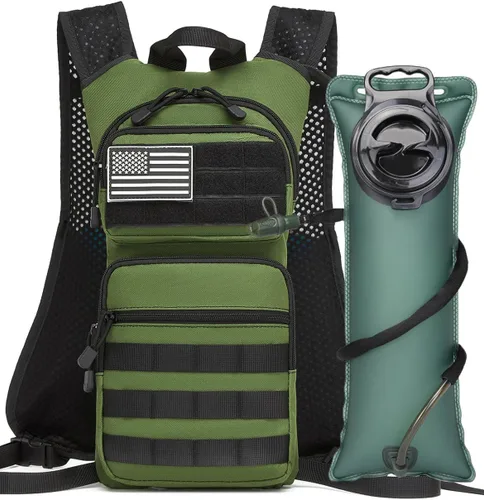 Miniatura 2 de Mochila de Hidratación Aislada para Senderismo Mochila de Agua Chaleco para Correr con Bolsa de Vejiga TPU de 3L para Maratón Ciclismo Hombres