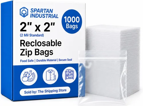 Miniatura 9 de Spartan Industrial - 2” X 4” (1000 unidades) 2 Mil Bolsas de plástico transparentes con cierre reutilizables de 2 mil con cremallera de cierre