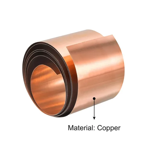 Miniatura 3 de uxcell Rollo de hoja de cobre, 118.110 in x 1.969 in x 0.002 in, 99.9% de cobre puro, tira de metal para proyectos eléctricos de bricolaje