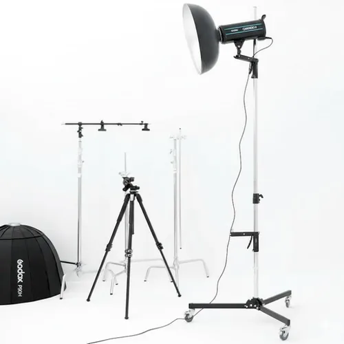 Miniatura 5 de Godox Soporte de luz resistente 290F 9.5 pies (9.5 ft) extra alto Carga máxima de 11 libras (11.0 lbs) Compacto 35 pulgadas plegado